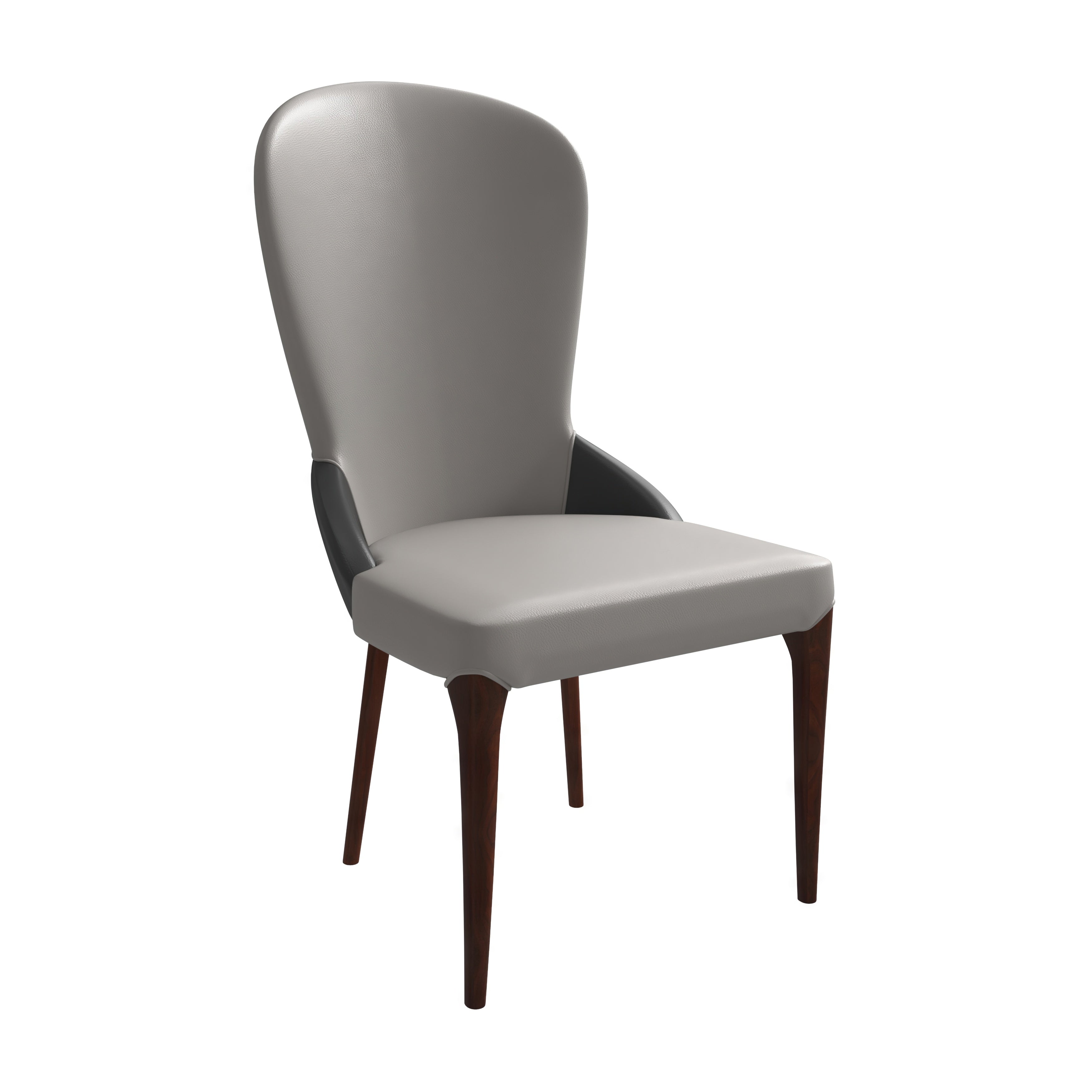 Havana Collection Modern Wooden Dining Chair in Grey