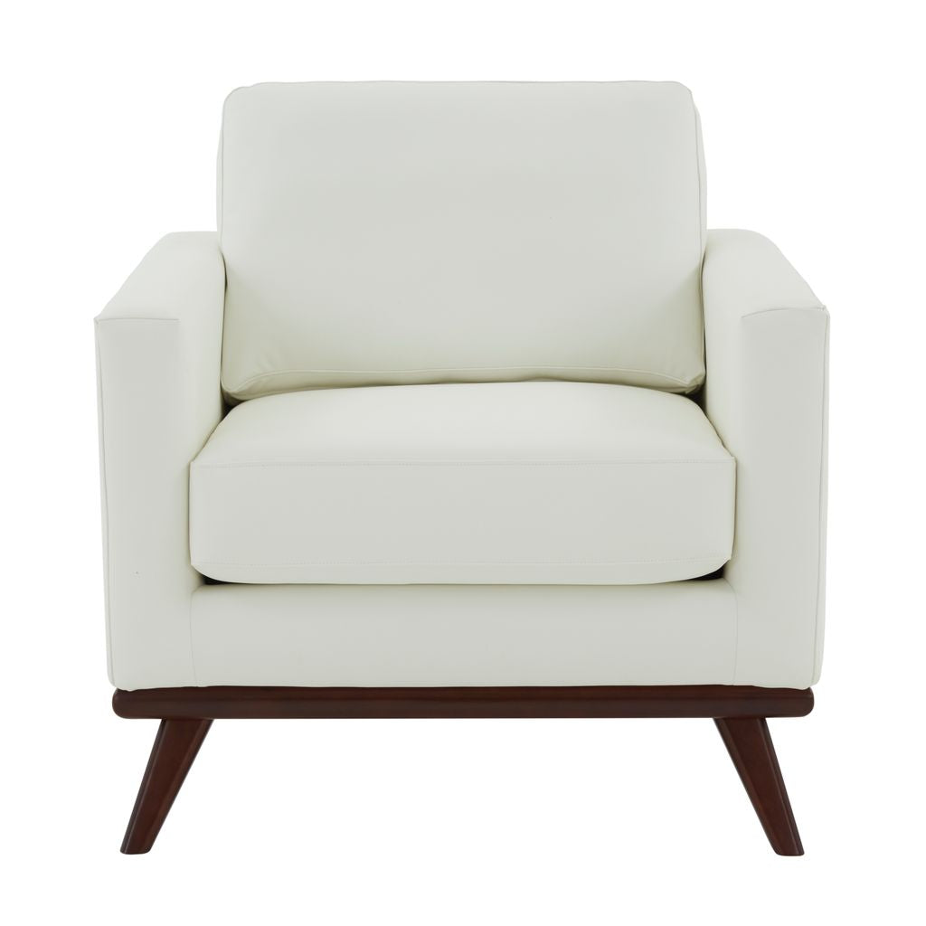 Edvin Leather Accent Arm Chair