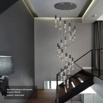 Hanging Light Fixture For Stairwell, Staircase, Hallway