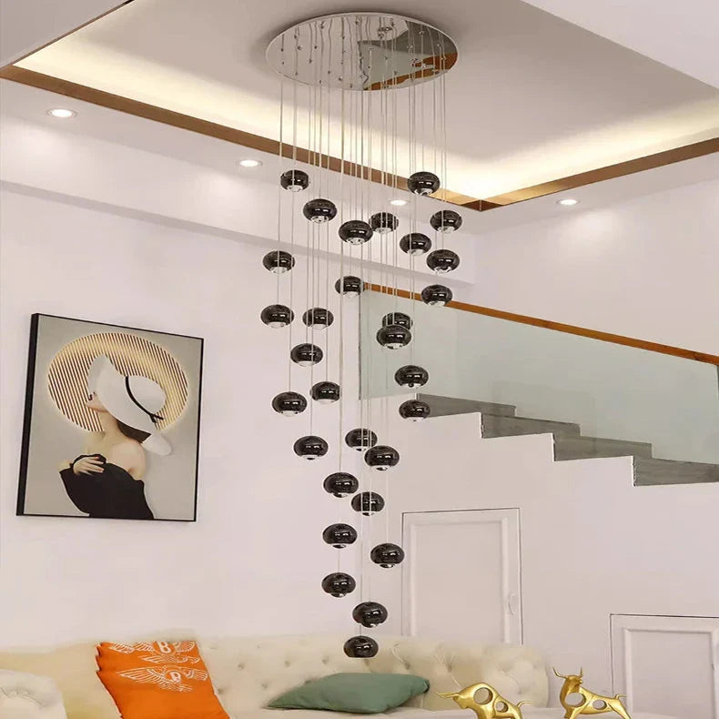 Hera Modern Bubble Staircase Chandelier