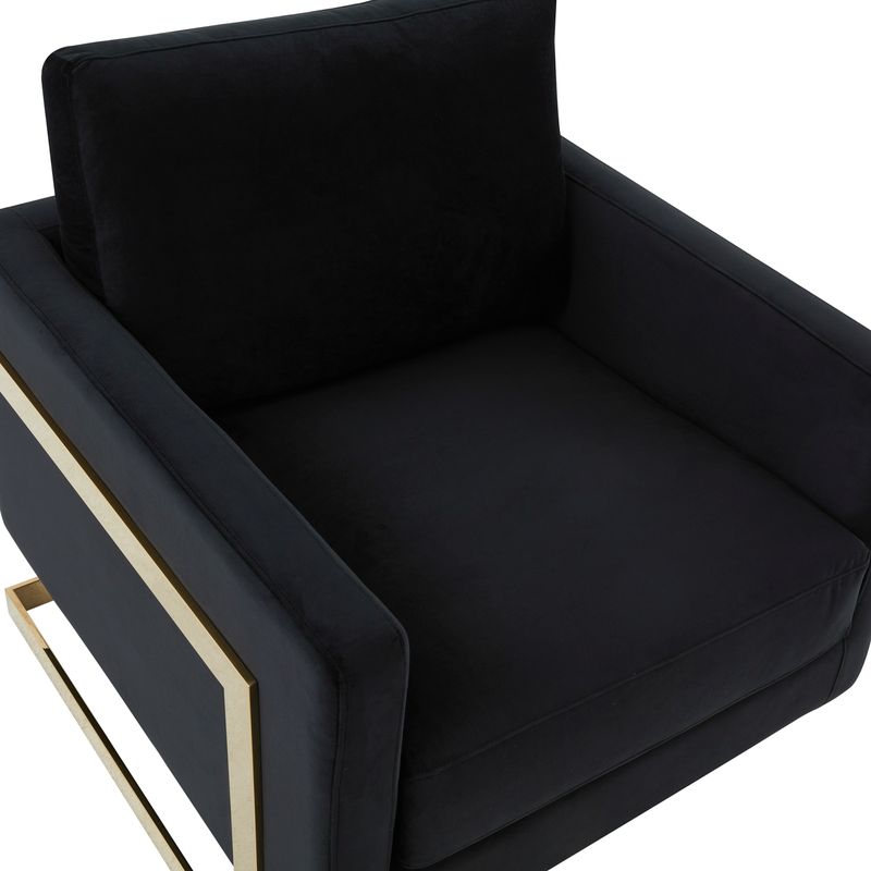 Elton Velvet Accent Armchair