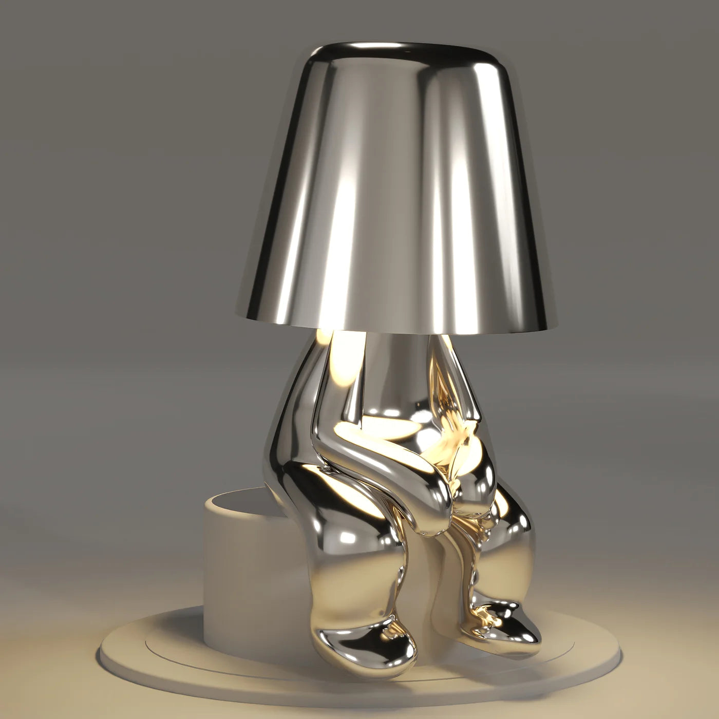 EMFURN The Italia Brothers Thinker Lamp Silver