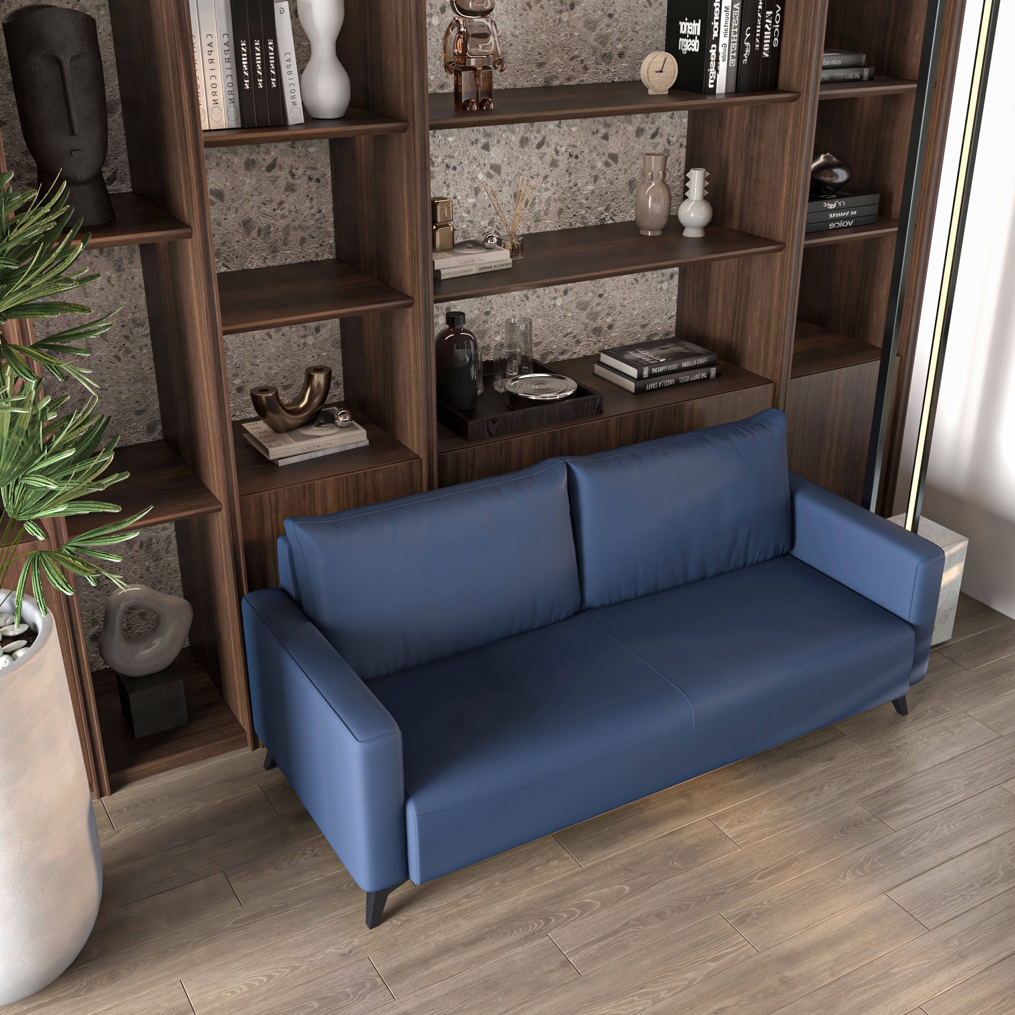 Inno Collection Three Seater Sofa In Dark Blue