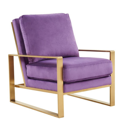 Emil Velvet Accent Armchair