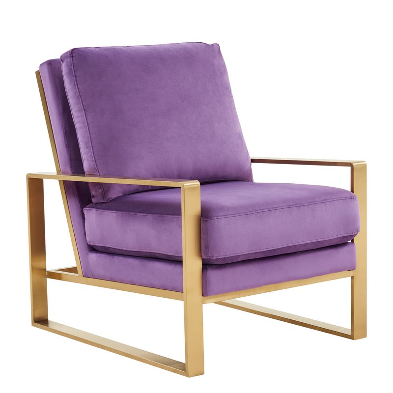 Emil Velvet Accent Armchair