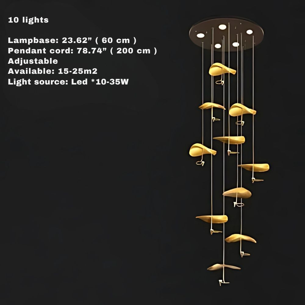 Classic Vintage Staircase Chandelier