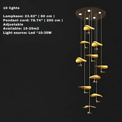 Classic Vintage Staircase Chandelier