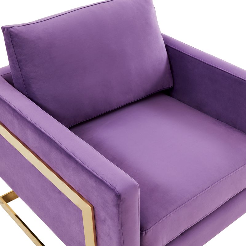 Elton Velvet Accent Armchair