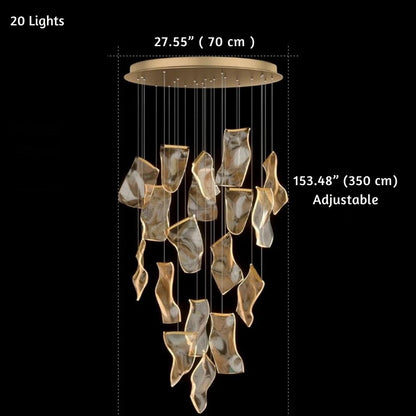 Jonas Postmodern Style Staircase Pendant Chandelier Light