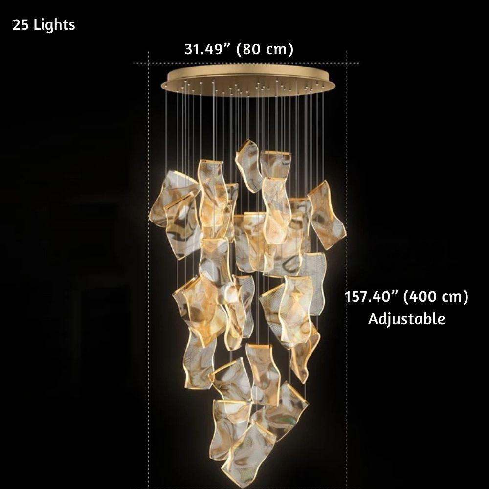 Jonas Postmodern Style Staircase Pendant Chandelier Light
