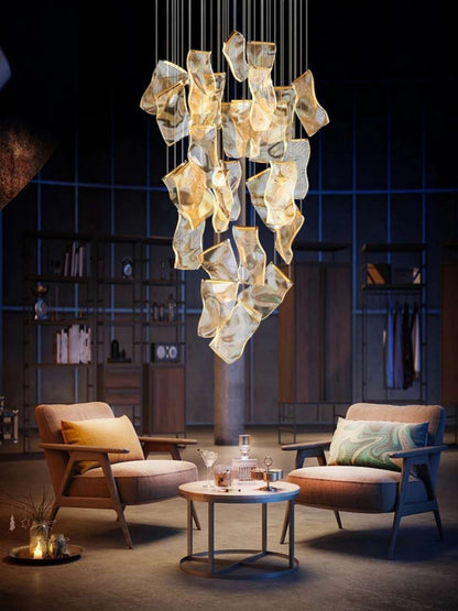 Jonas Postmodern Style Staircase Pendant Chandelier Light