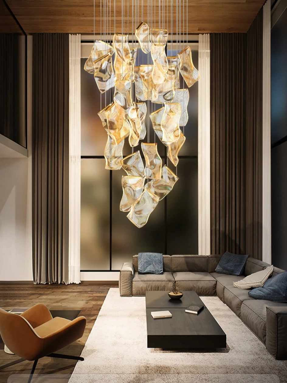 Jonas Postmodern Style Staircase Pendant Chandelier Light