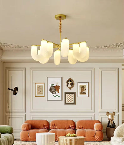 Judi Modern White Chandelier