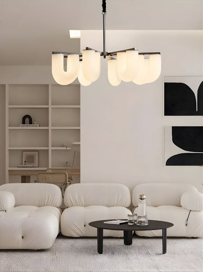 Judi Modern White Chandelier