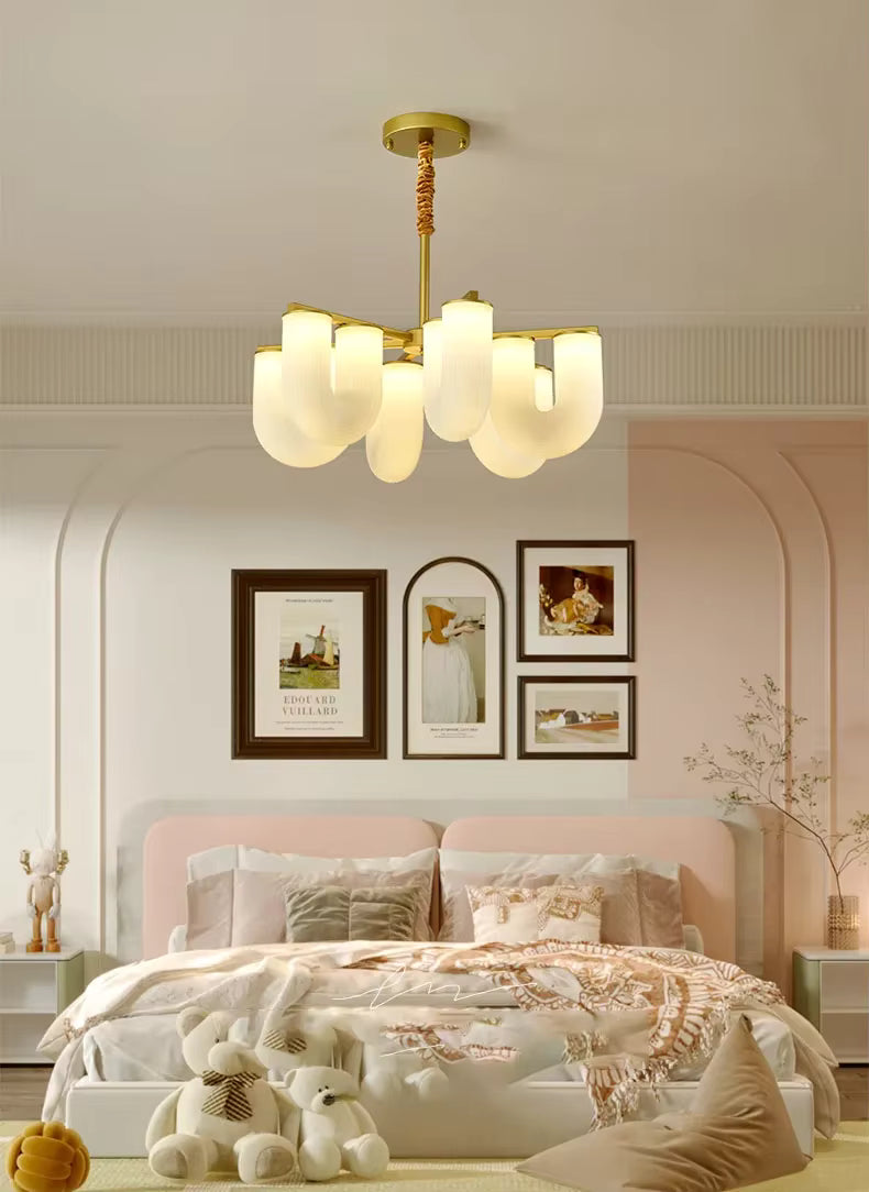 Judi Modern White Chandelier