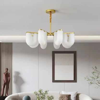 Judi Modern White Chandelier