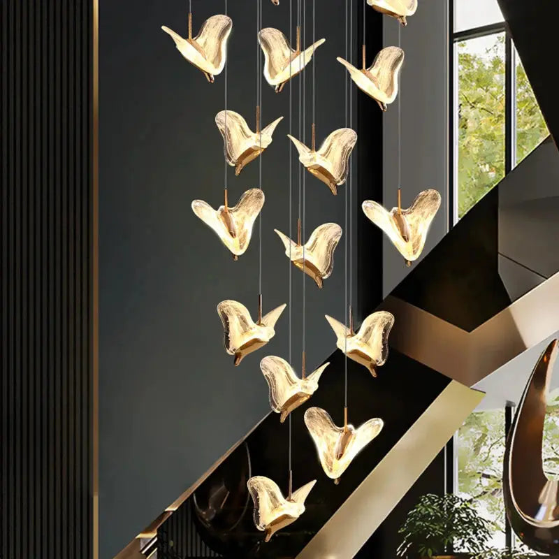 Juli Art Deco Stairwell Led Chandelier