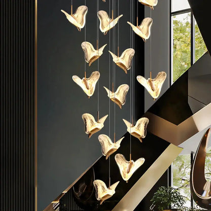 Juli Art Deco Stairwell Led Chandelier