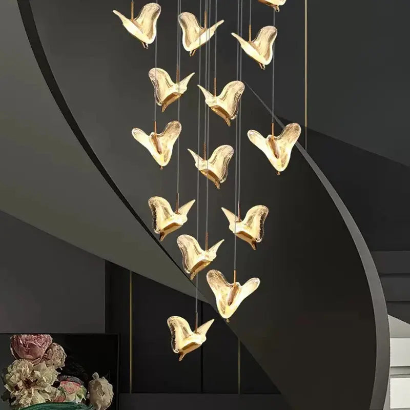 Juli Art Deco Stairwell Led Chandelier