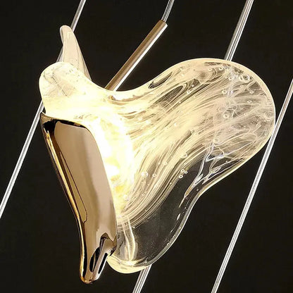 Juli Art Deco Stairwell Led Chandelier