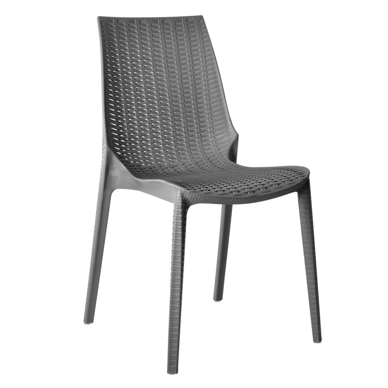 Anders Outdoor Patio Plastic Dining Chair