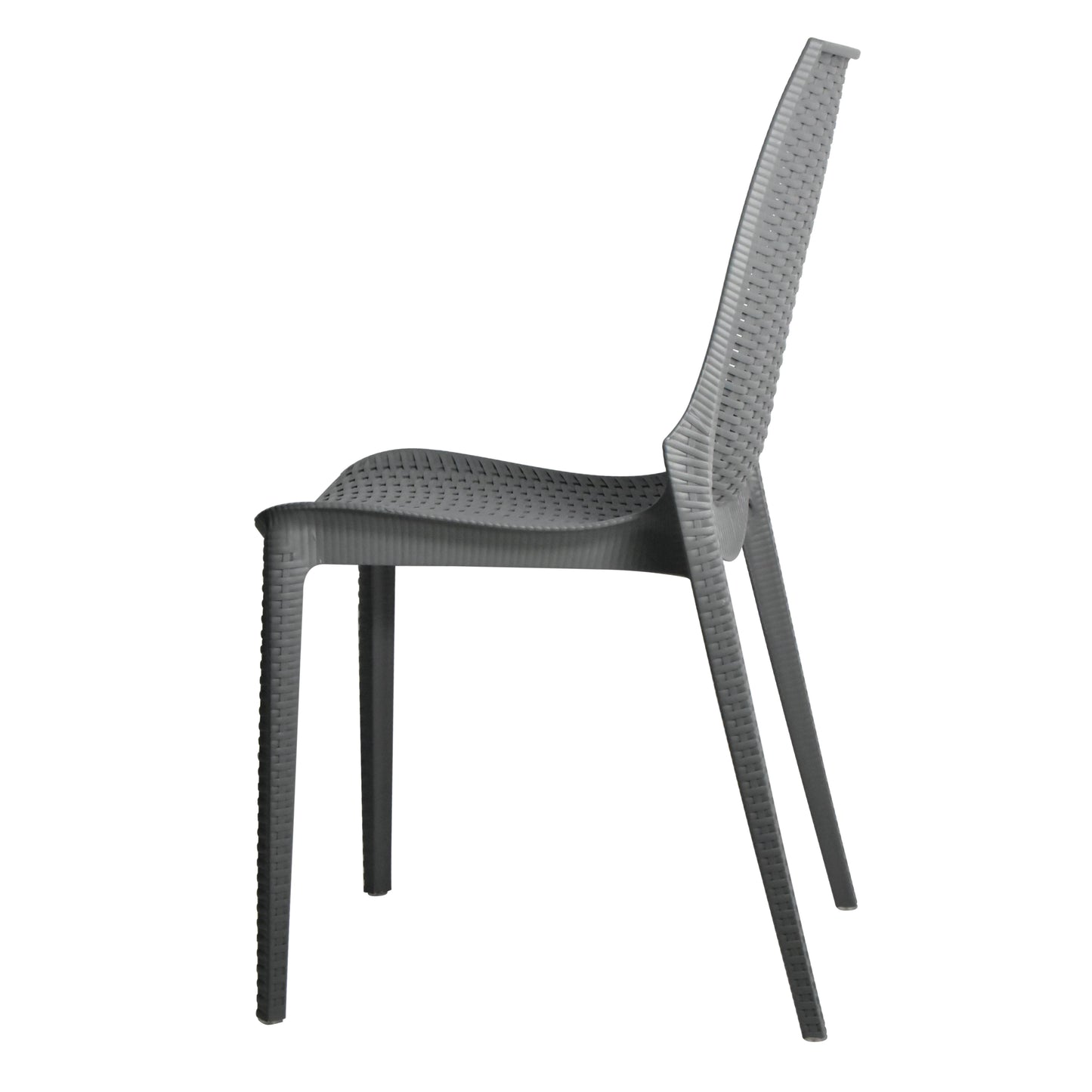 Anders Outdoor Patio Plastic Dining Chair - Set of 2