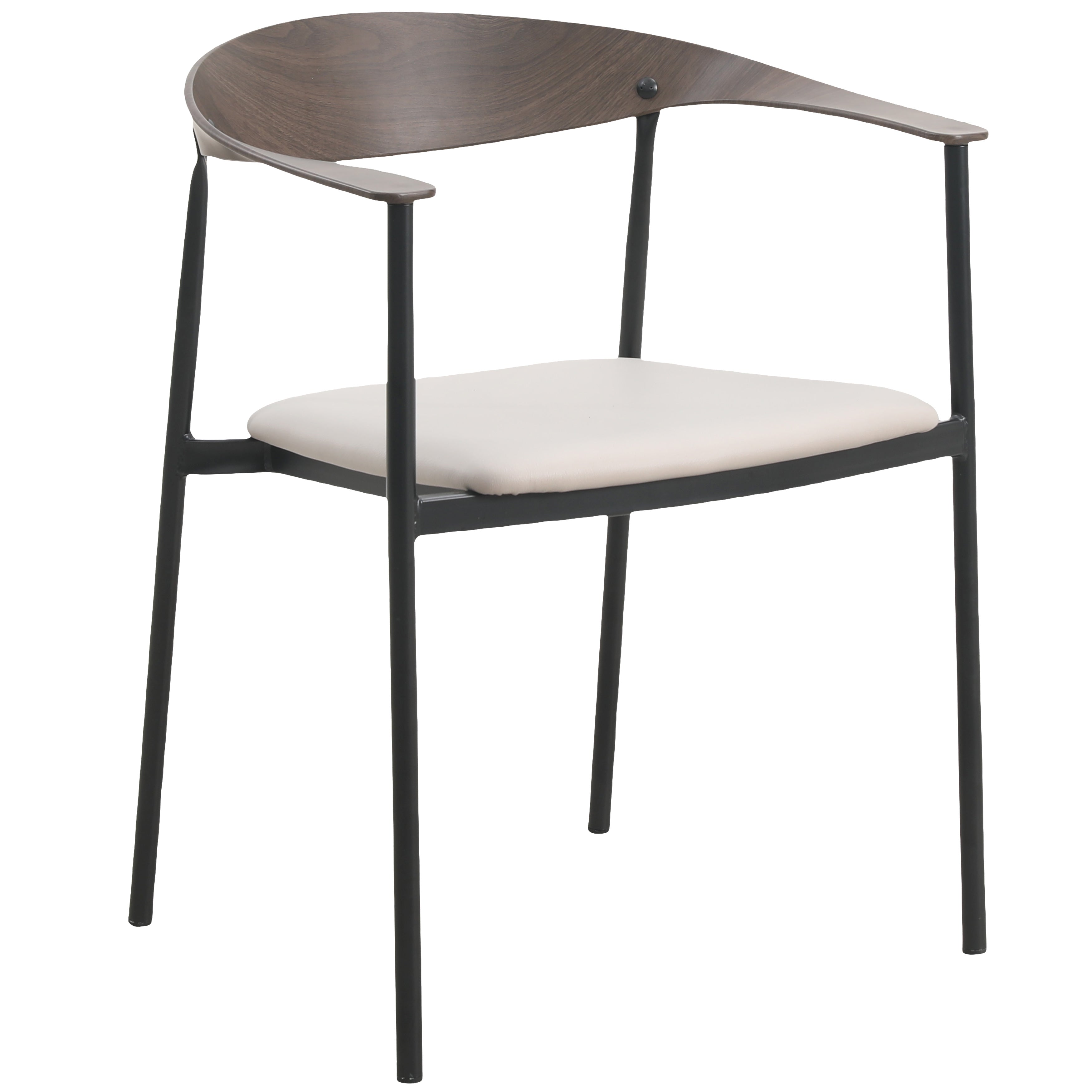 Kora Collection Modern Dining Chair in Taupe