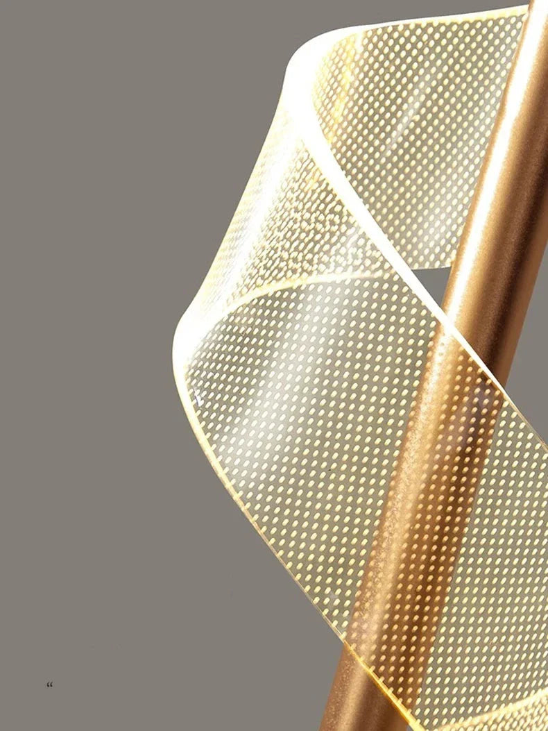 Kael Cascading Spiral Foyer Chandelier