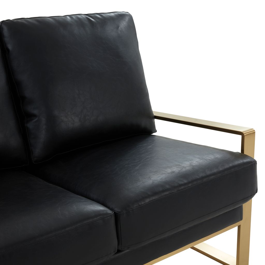 Emil Leather Loveseat