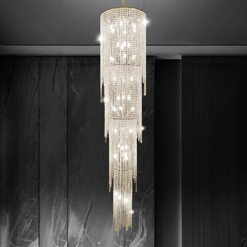 Kyra Real Crystal Staircase Chandelier