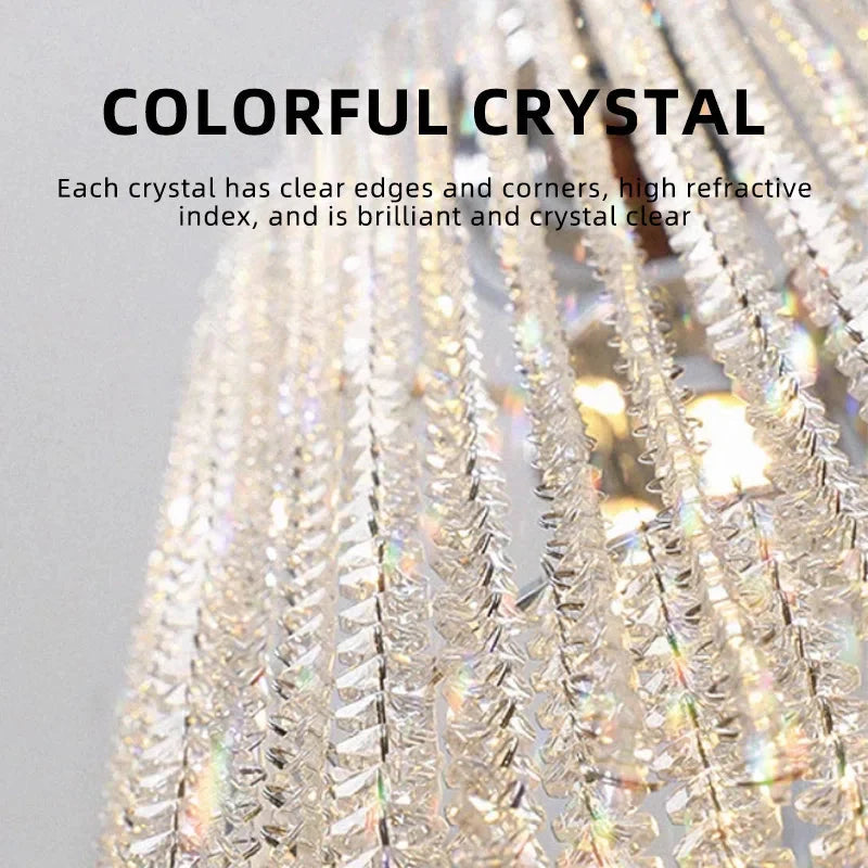 Kyra Real Crystal Staircase Chandelier