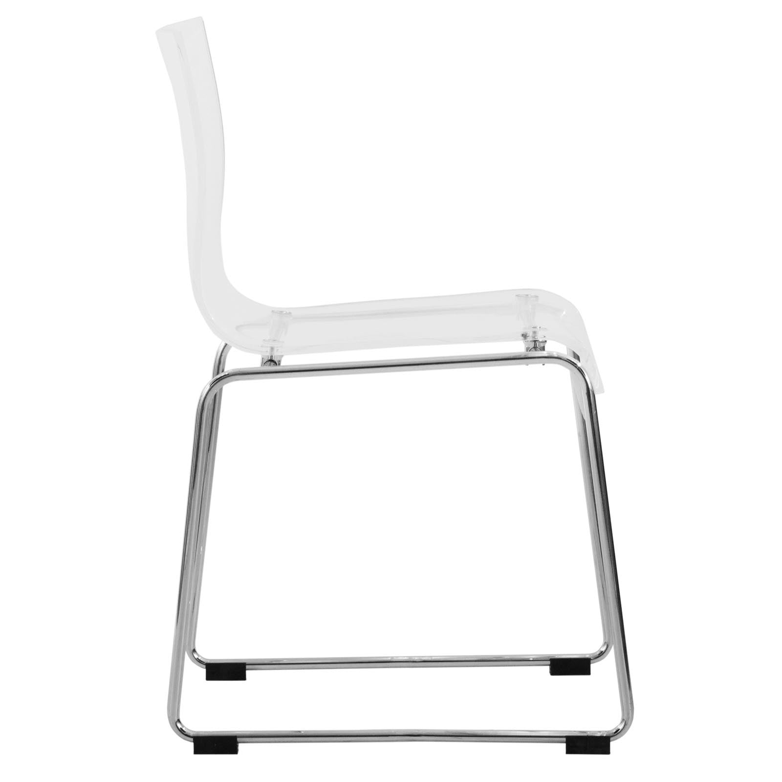 Lima Modern Acrylic Chair, Set of 4