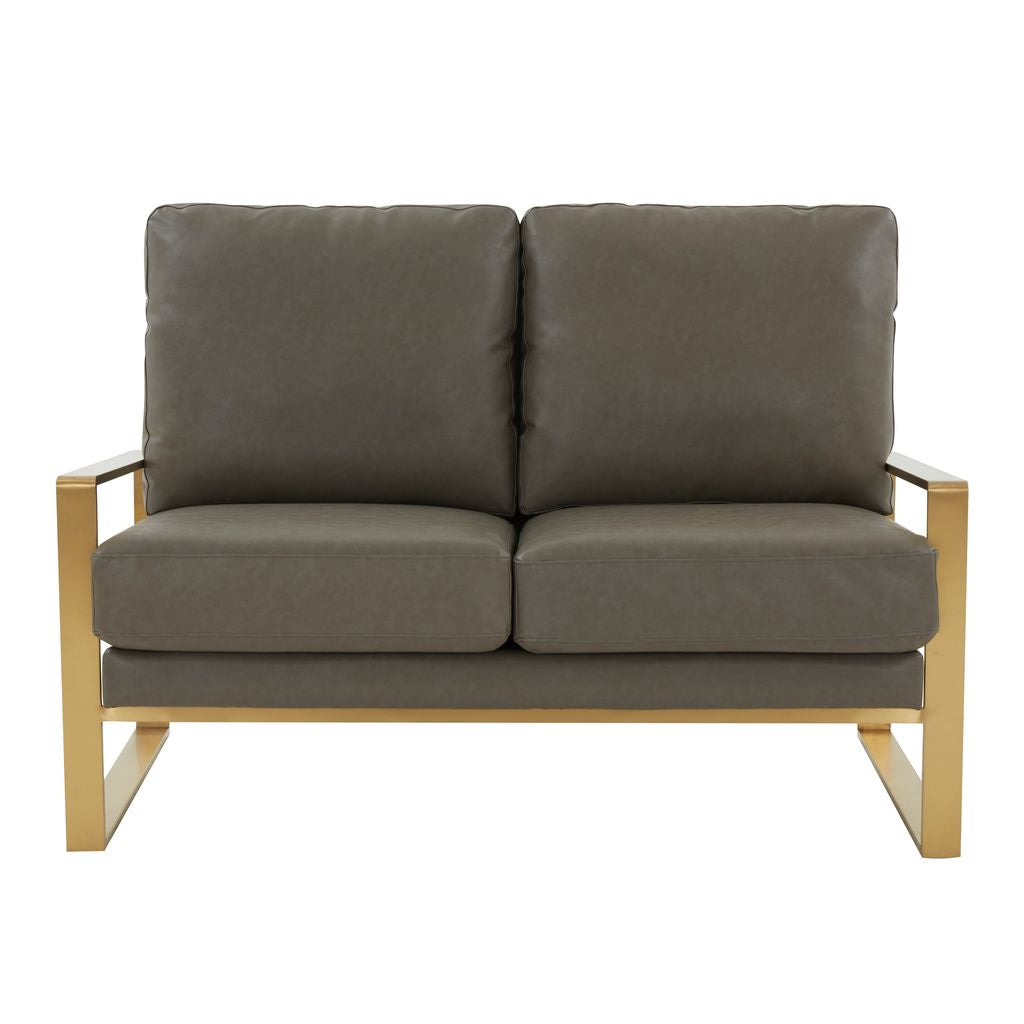 Emil Leather Loveseat