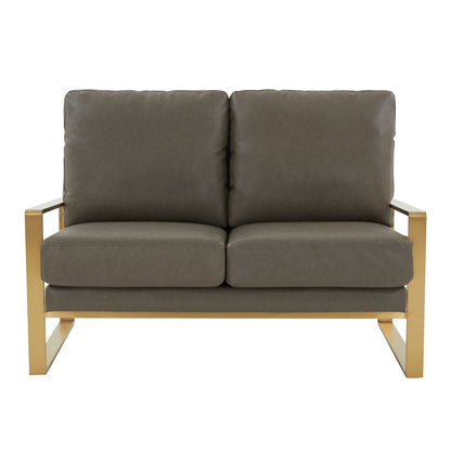 Emil Leather Loveseat