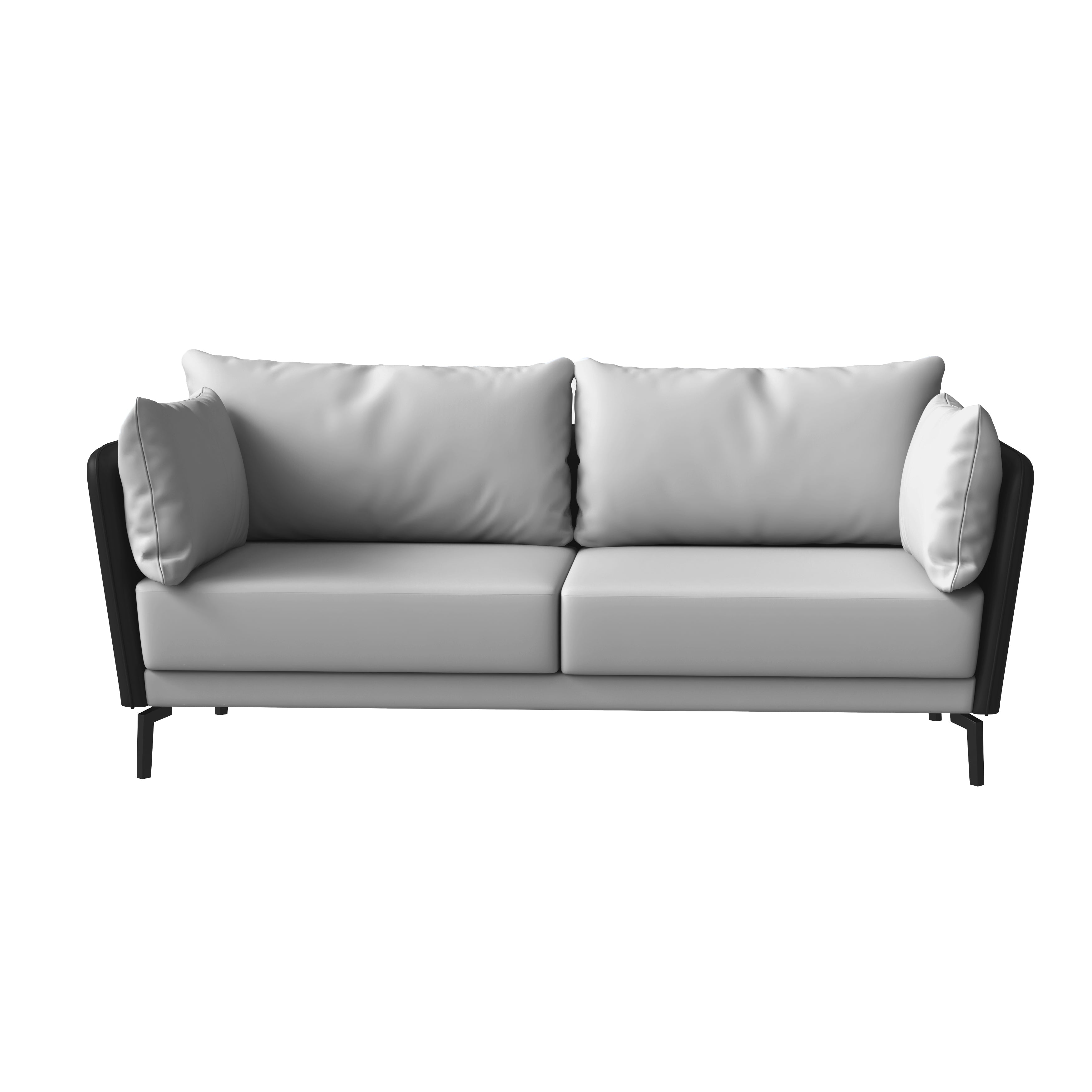 Luxify Collection Three Seater Sofa in Black/Grey