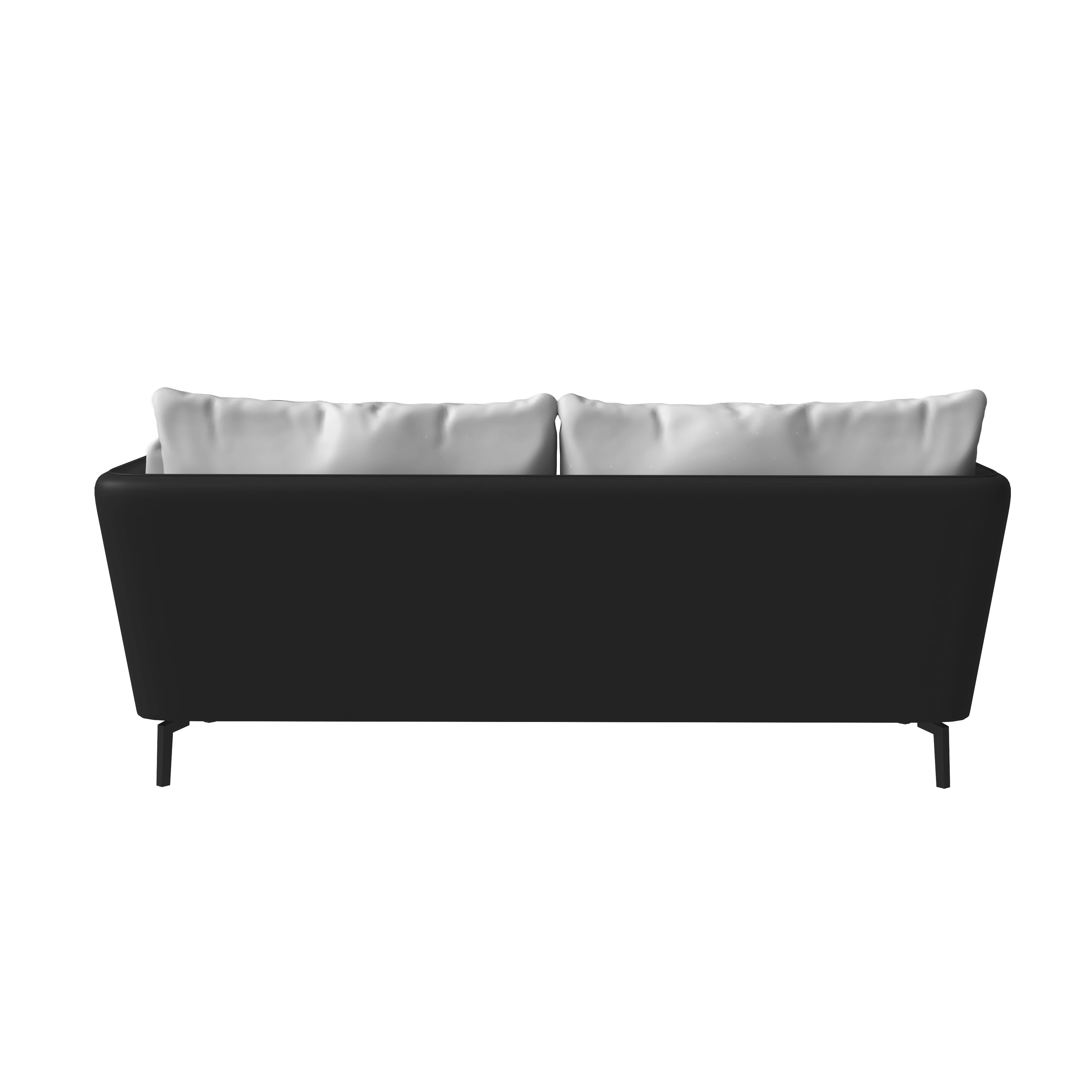 Luxify Collection Three Seater Sofa in Black/Grey