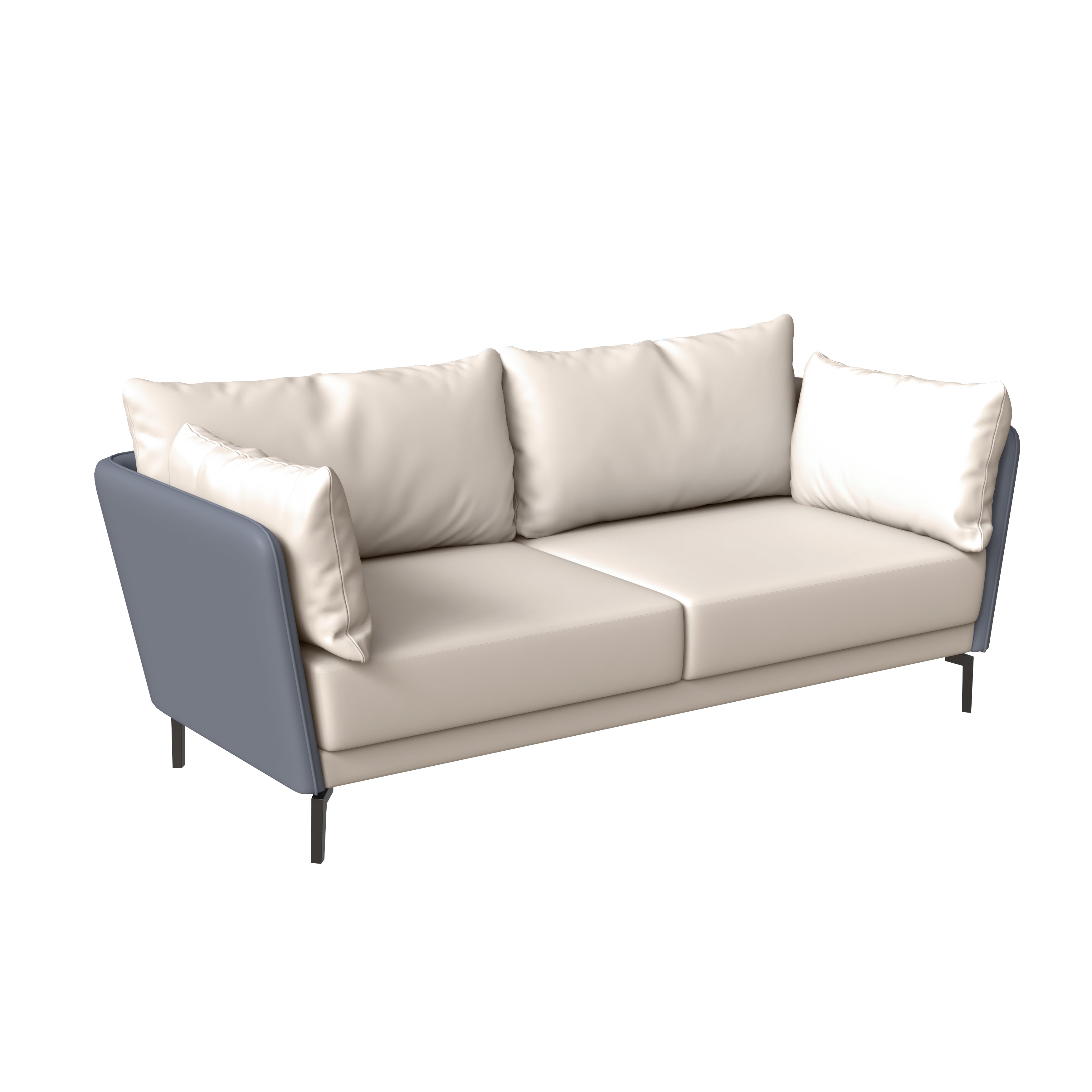 Luxify Collection Three Seater Sofa in Black/Grey