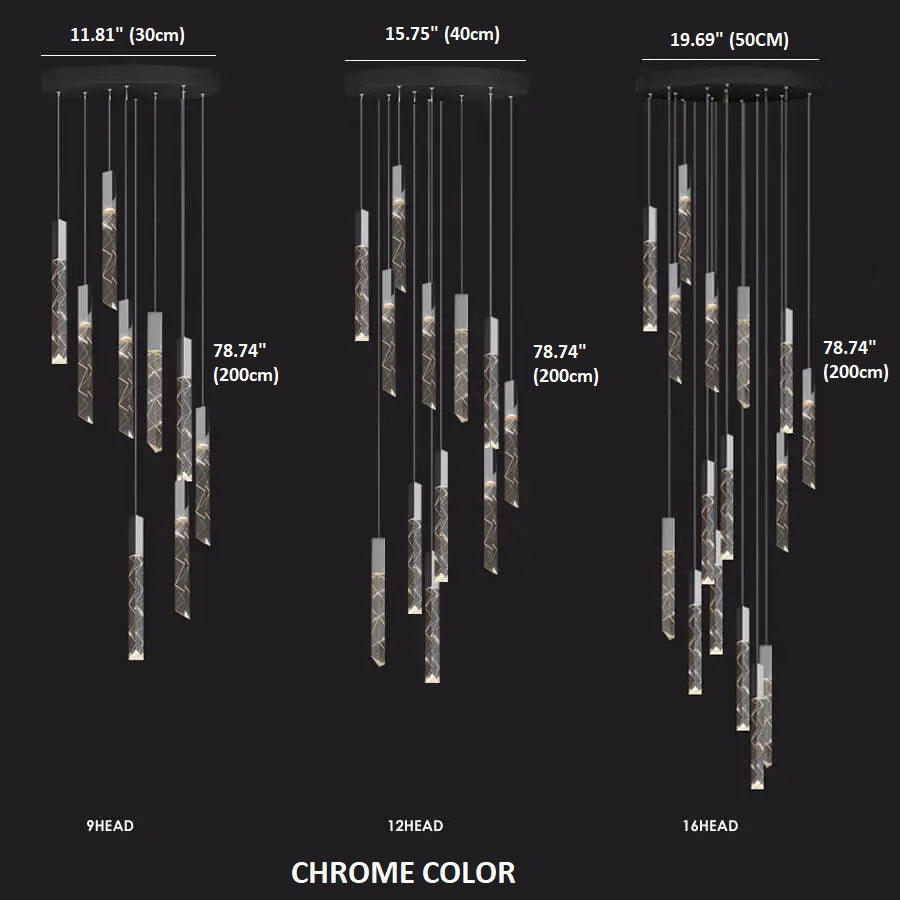 Large Crystal Chandelier for High Ceiling