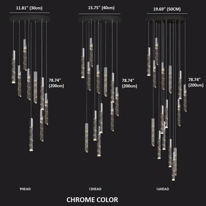 Large Crystal Chandelier for High Ceiling