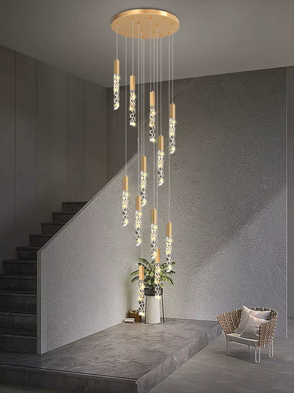 Large Crystal Chandelier for High Ceiling