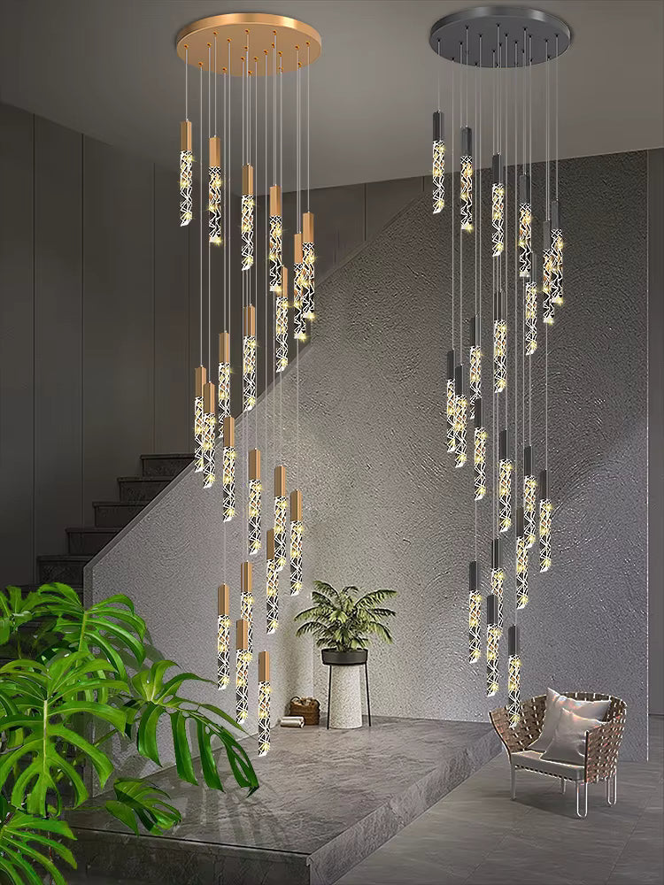 Large Crystal Chandelier for High Ceiling
