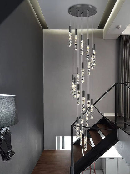 Large Crystal Chandelier for High Ceiling