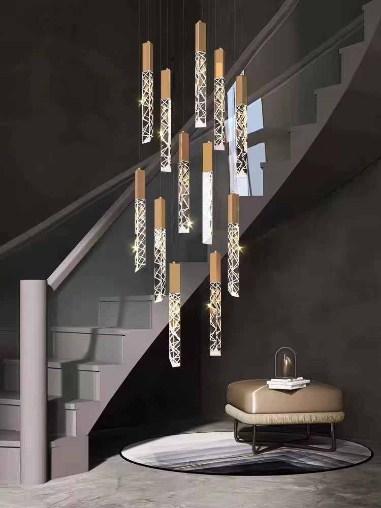 Large Crystal Chandelier for High Ceiling