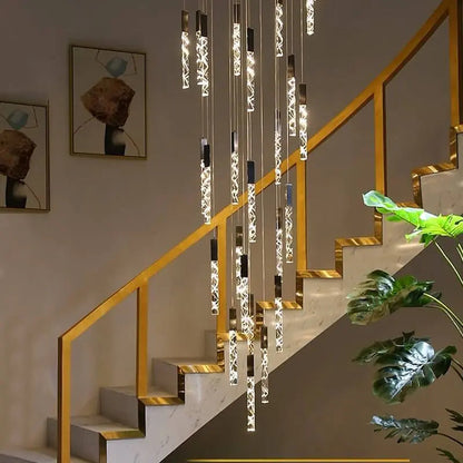 Large Crystal Chandelier for High Ceiling