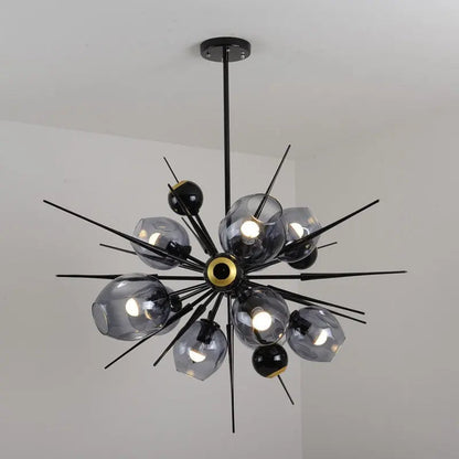 Laura Black Bubble Sputnik Chandelier