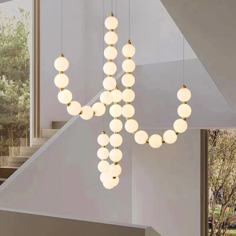 Classic Modern Acrylic Orb Chandelier