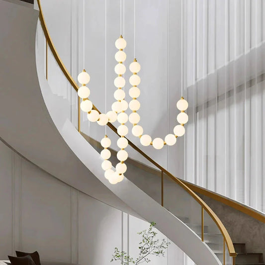 Classic Modern Acrylic Orb Chandelier