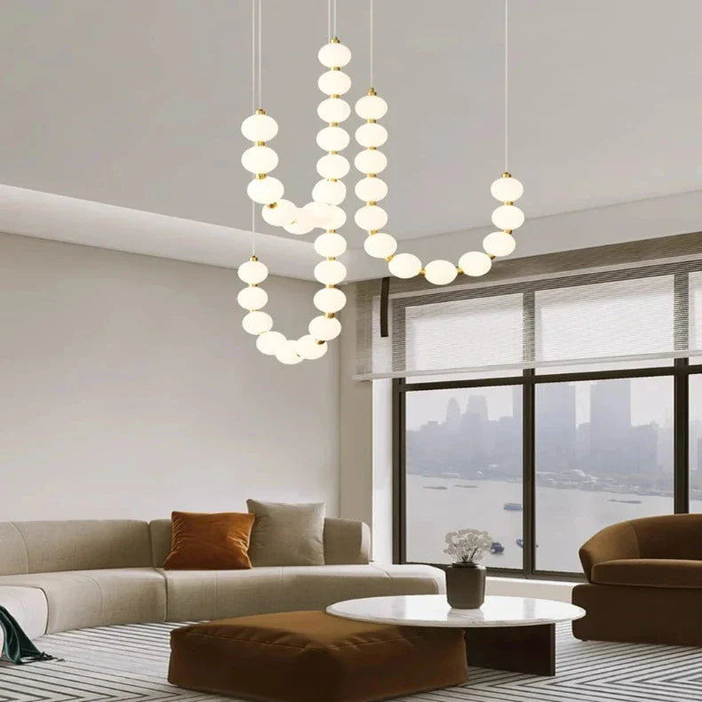 Classic Modern Acrylic Orb Chandelier