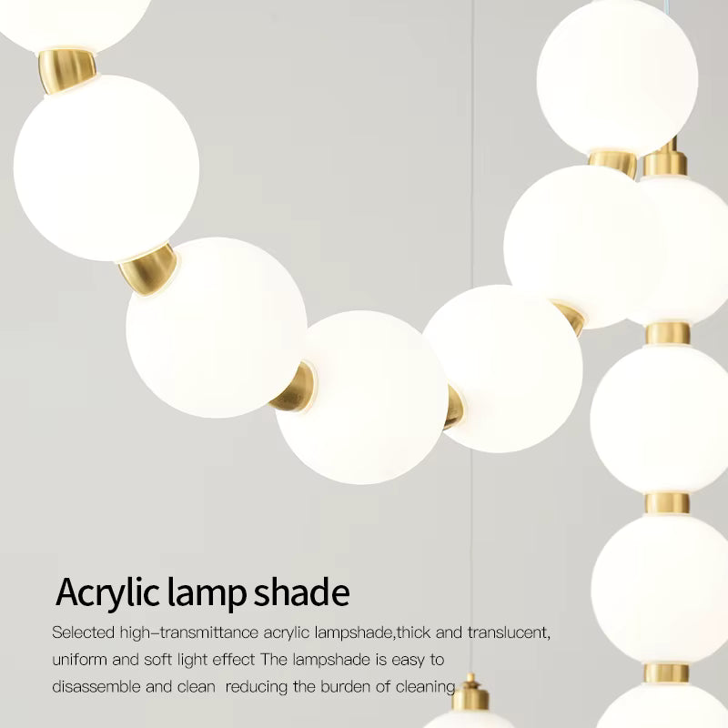 Modern Modern Acrylic Orb Chandelier