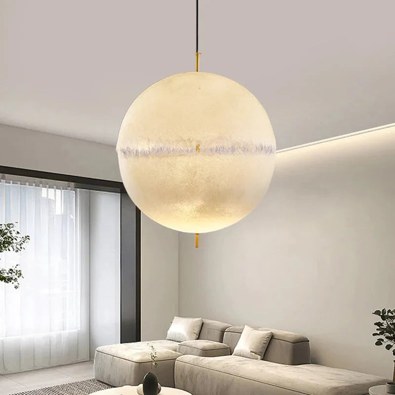 Classic Copper Sphere Pendant Lamp Chandelier
